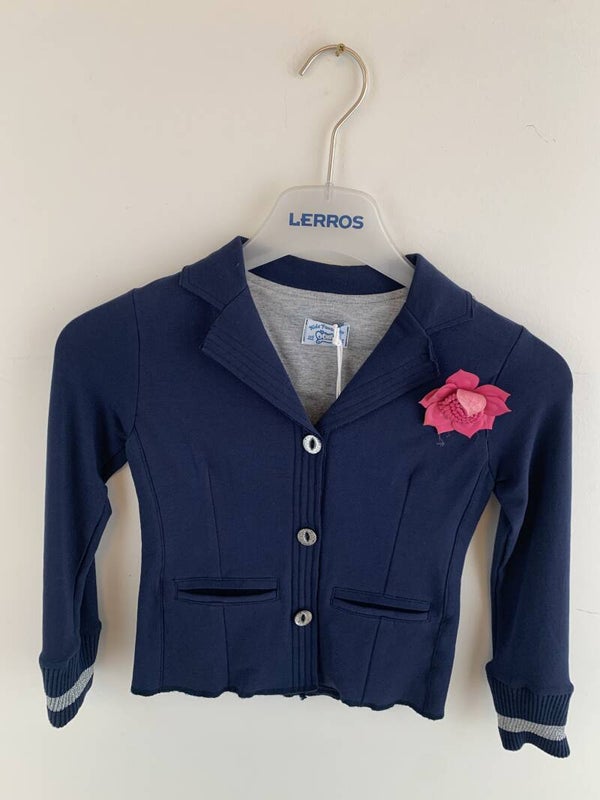 Ochill navy blazer roze bloem