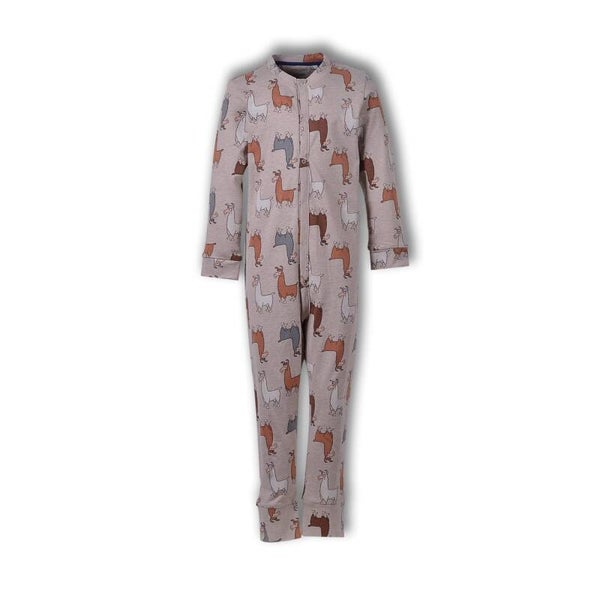 WOODY ALPACA ONESIE BEIGE PRINT ALL OVER UNISEX 14J