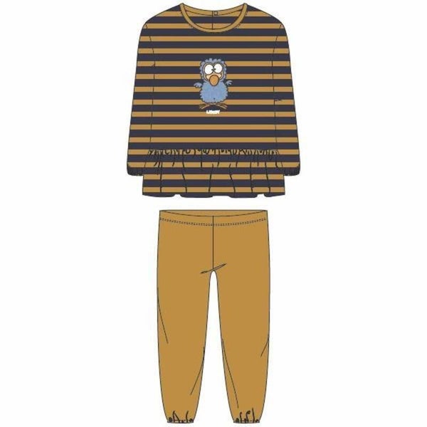 WOODY DODO VELOURS NEVY STREEP/ GEEL MEISJE 9M