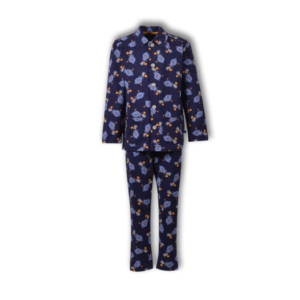 WOODY DODO PYJAMA NAVY PRINT ALL OVER UNISEX 12J