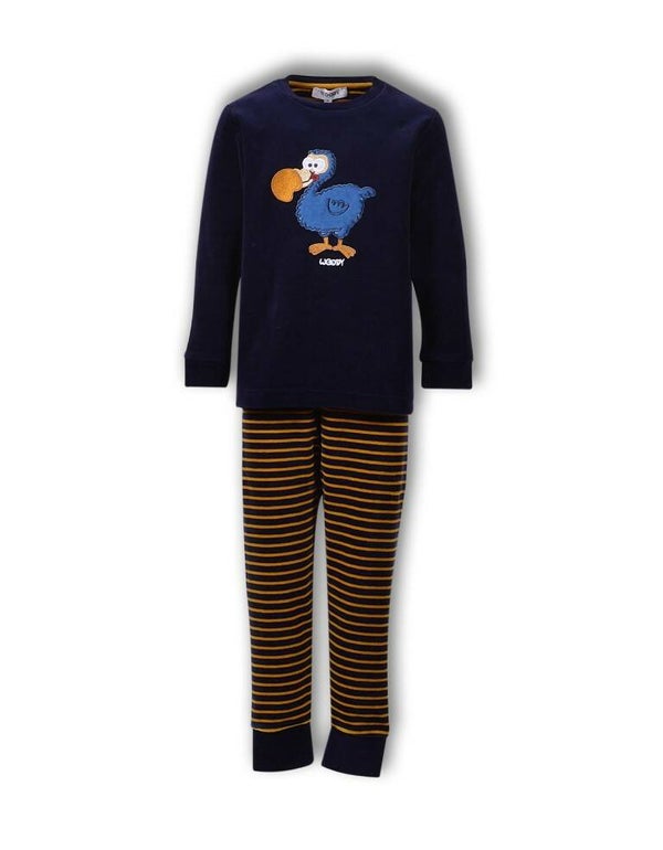 WOODY DODO NAVY/ GEEL STREEP UNISEX 12J
