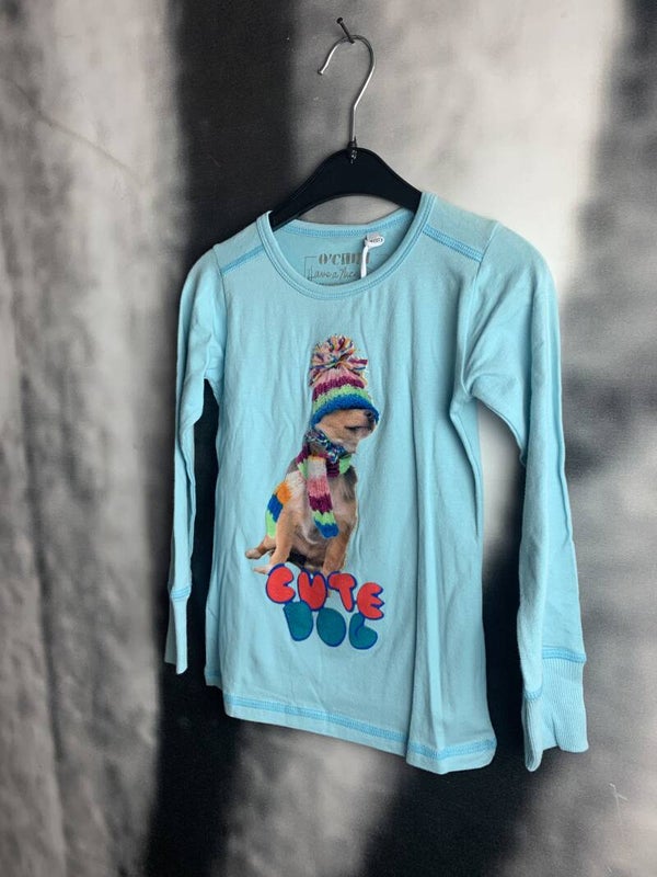 Ochill lichtblauw T-shirt hond