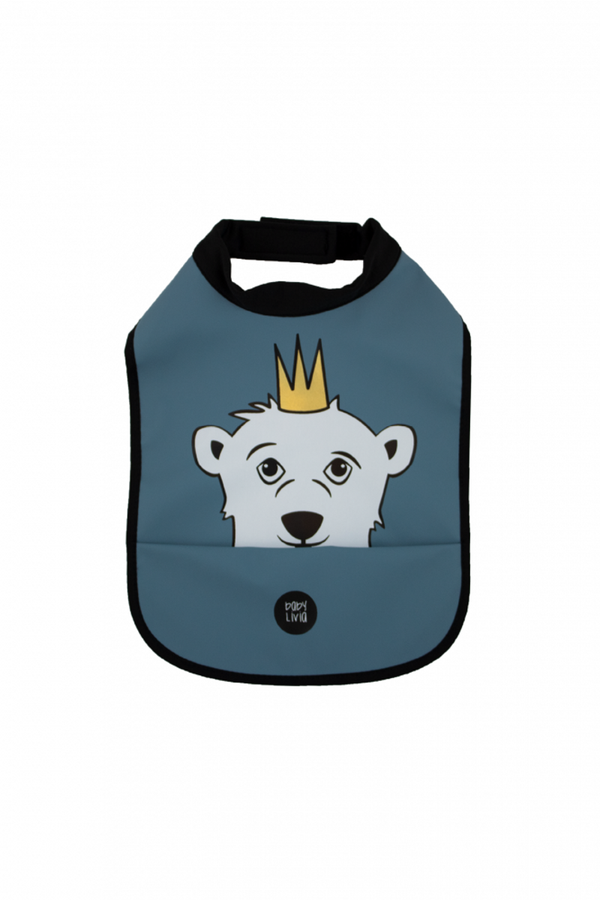 BABY LIVIA HIGH NECK POLAR BEAR WAVY BLUE