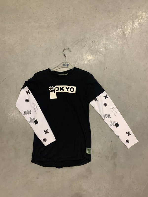 IBJ TSHIRT LM ZWART TOKYO 140
