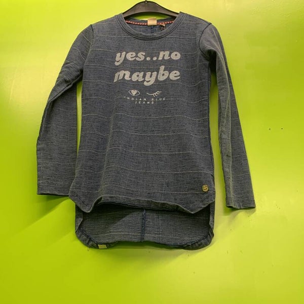 IBJ TSHIRT LM NAVY YES NO MAYBE 140