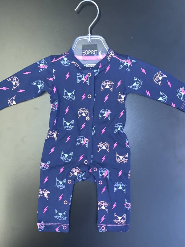 WOODY KAT KRUIPPAKJE PRINT ALL OVER MEISJE 0M