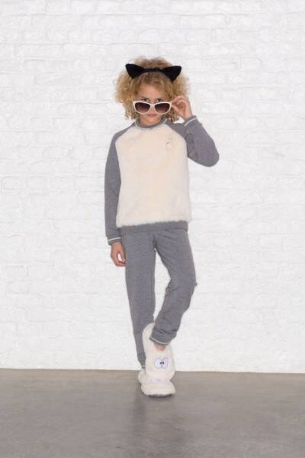WOODY SWEATER & PANTS EGRET MEISJE 8J