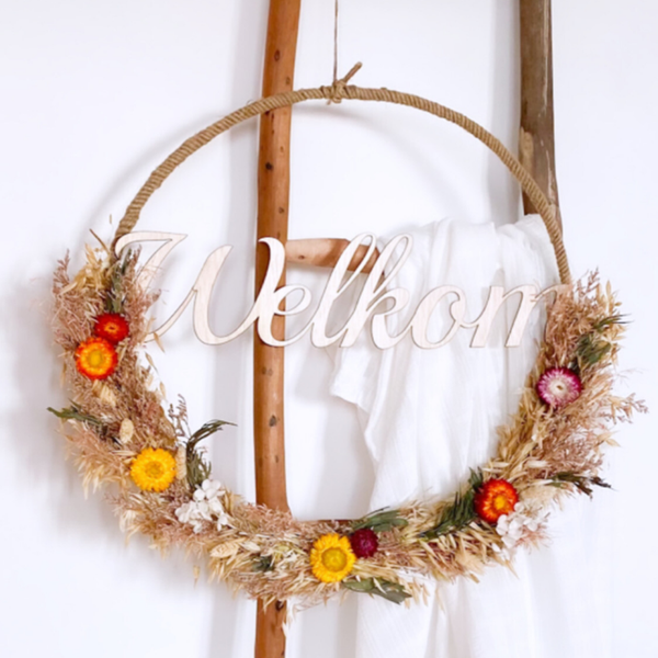 WELKOM | Flowerhoop 50 cm