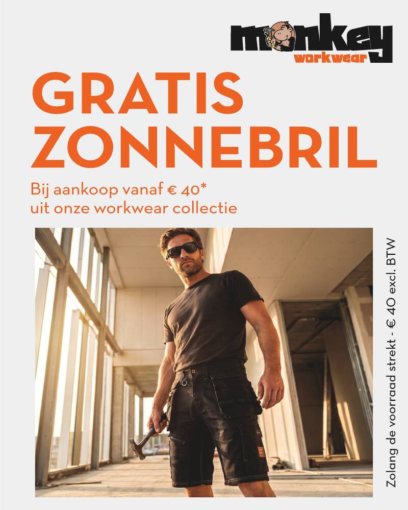 gratis zonnebril bij aankoop van €40 (excl. BTW)