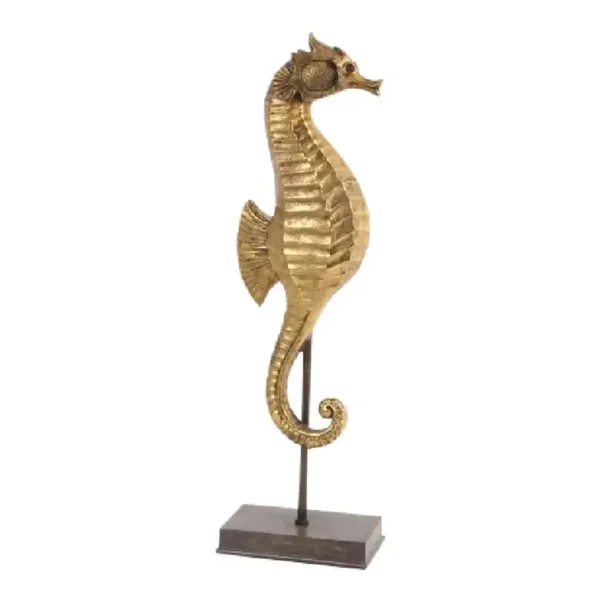 Zeepaardje op Voet 53 cm - Goud