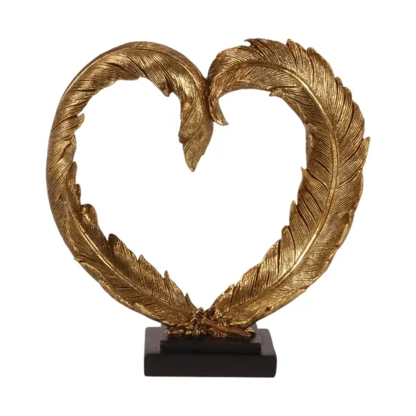 Veren in Hartvorm 22 cm - Goud