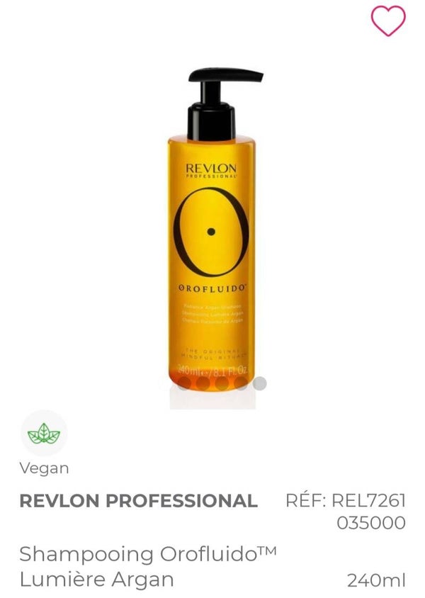 Shampooing orofluido