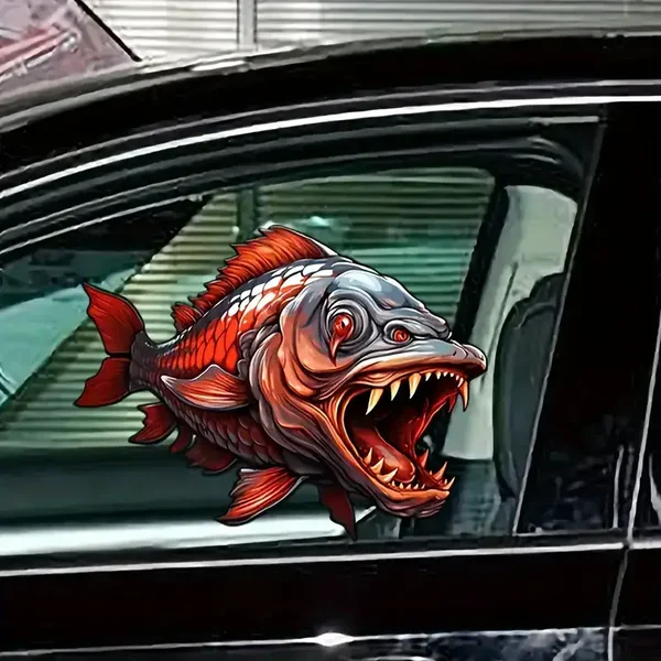 Evil fish stickers
