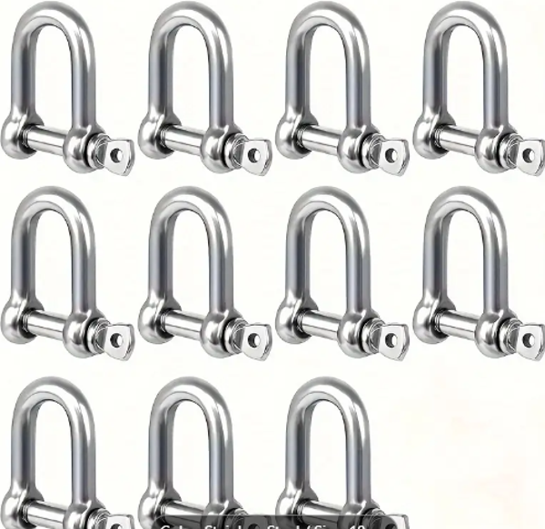 Small D shackles