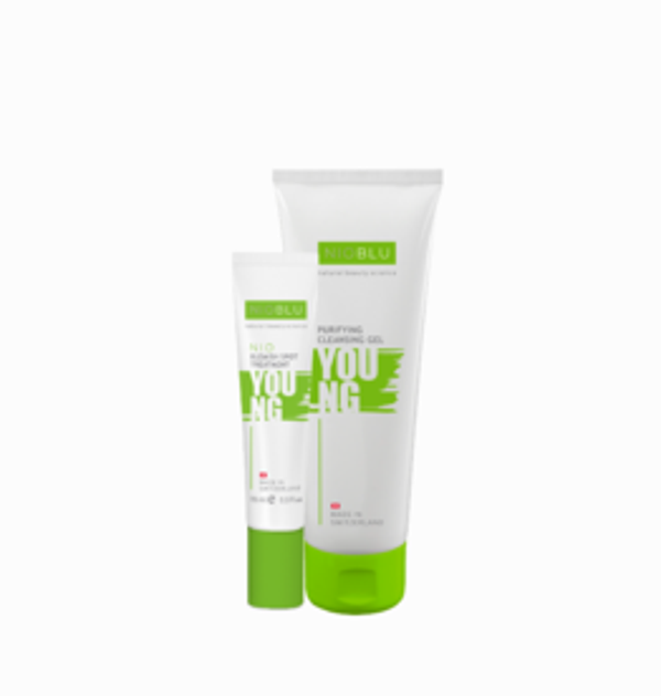 NioBlu Young Purifying skincare set (2 vaste producten)