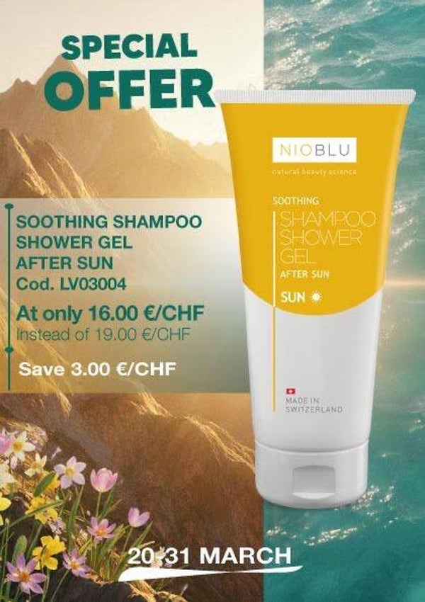 NioBlu Verzachtende Aftersun - Shampoo en Douchegel