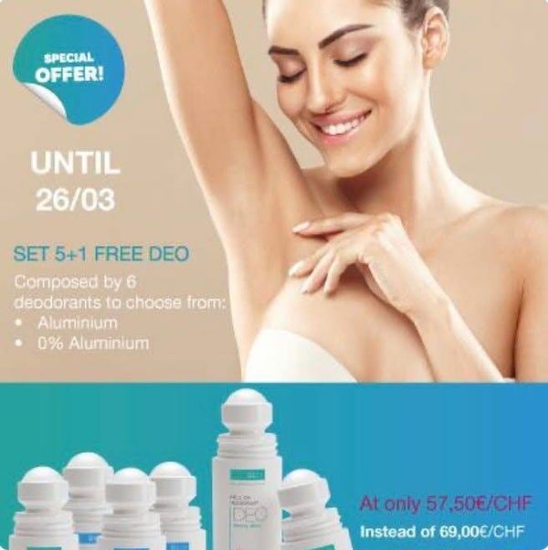 DEO SET 5+1 GRATIS - met keuzemogelijkheden