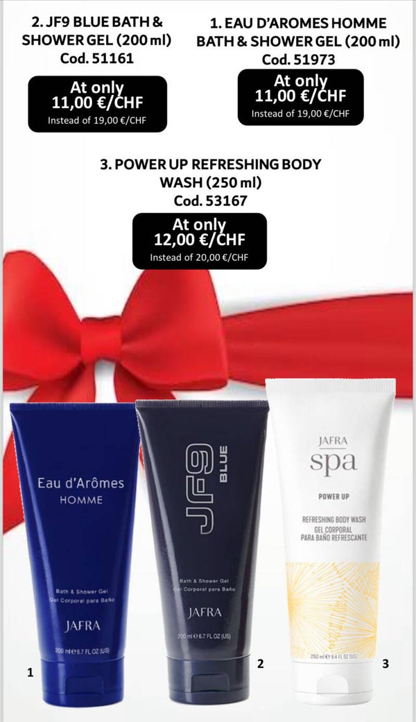 Set CYBER Shower gel family (4vaste producten) + GRATIS ROYAL ALMOND DOUCHEGEL
