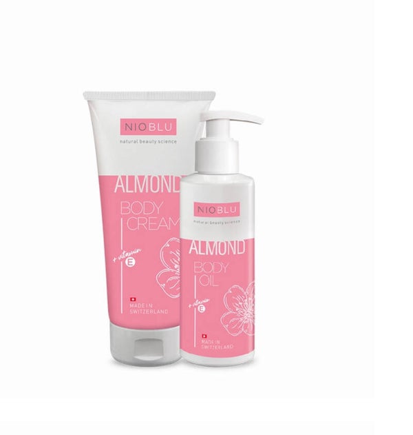 Almond oil & Body Cream set