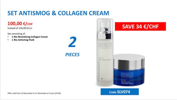 SET Nio Anti-SMOG en Collageen Cream (2 vaste producten)