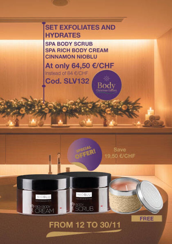 SET Exfoliates and hydrates the body