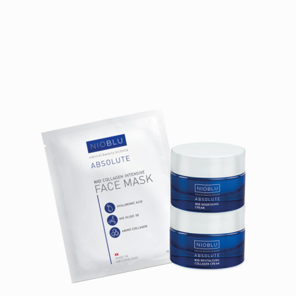 NioBlu Anti-ageing set met collageen en extra voedende ingrediënten + GRATIS MASKER