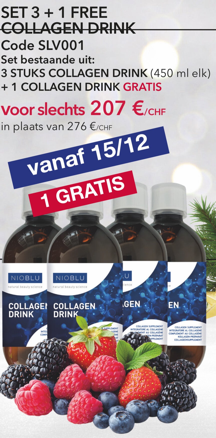 SET 3+1 GRATIS Collageen Drink - TOPPER