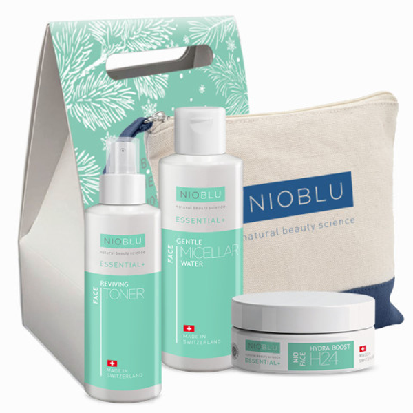 SET ESSENTIAL+  FACE Moisturising SET (3 vaste producten + gratis tasje)