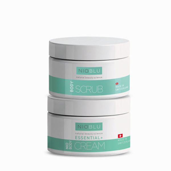 SET Body Cream and Scrub ESSENTIAL+ lijn