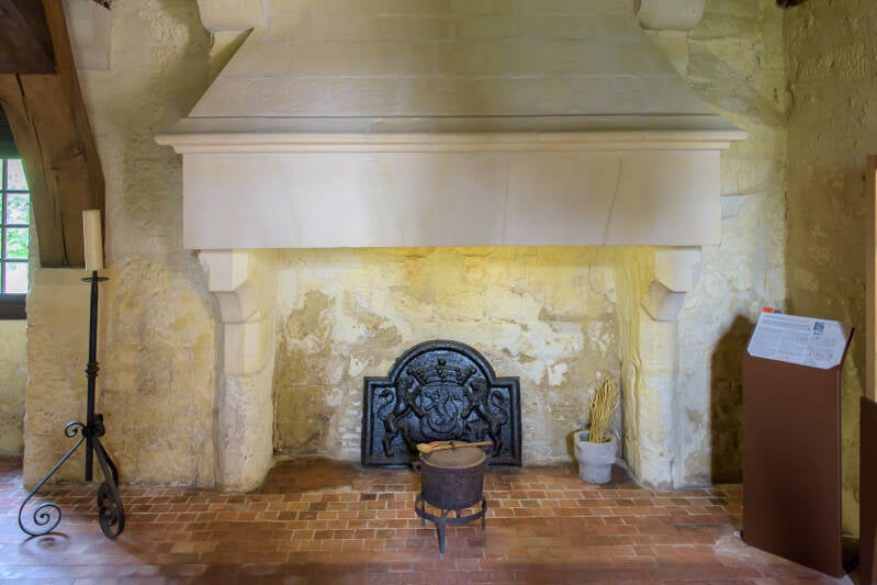 la vaste cheminée du logis
