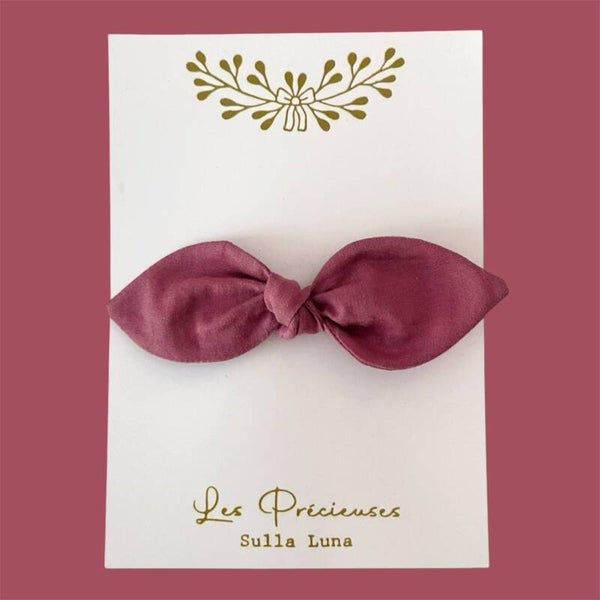 Barrette uni rose ancien