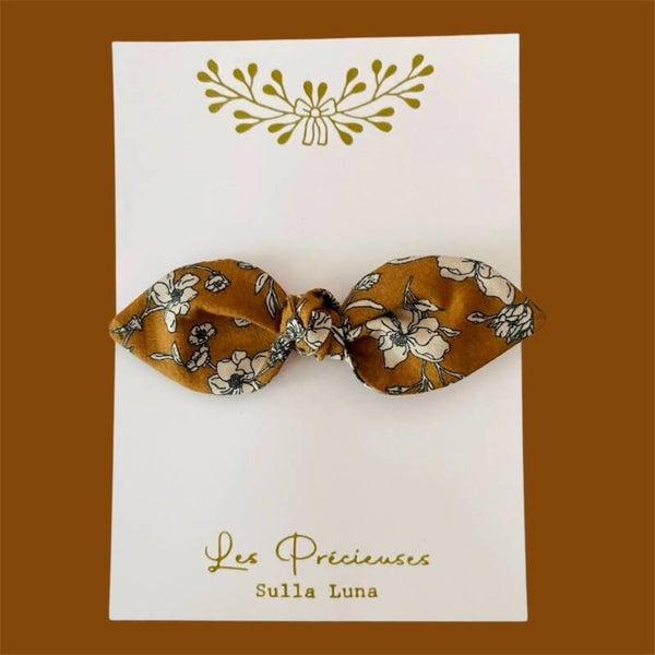 Barrette feuille Fleurs de Cannelle