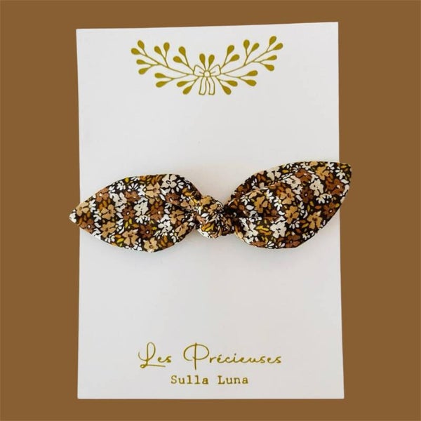 Barrette feuille Fleurs de sous bois