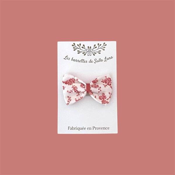 Barrette bébé Feuillée Rosée