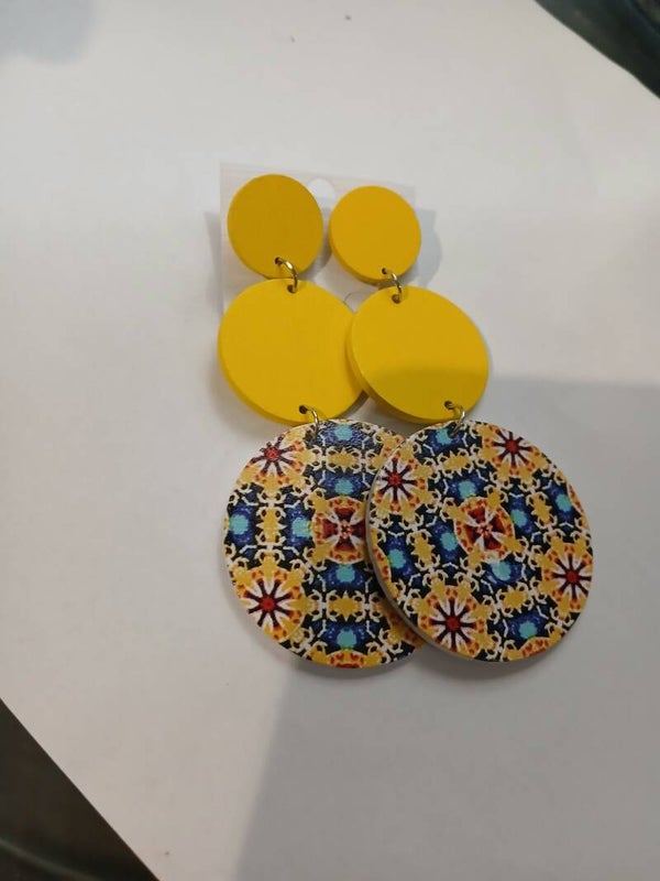 Boucles d'oreilles en bois