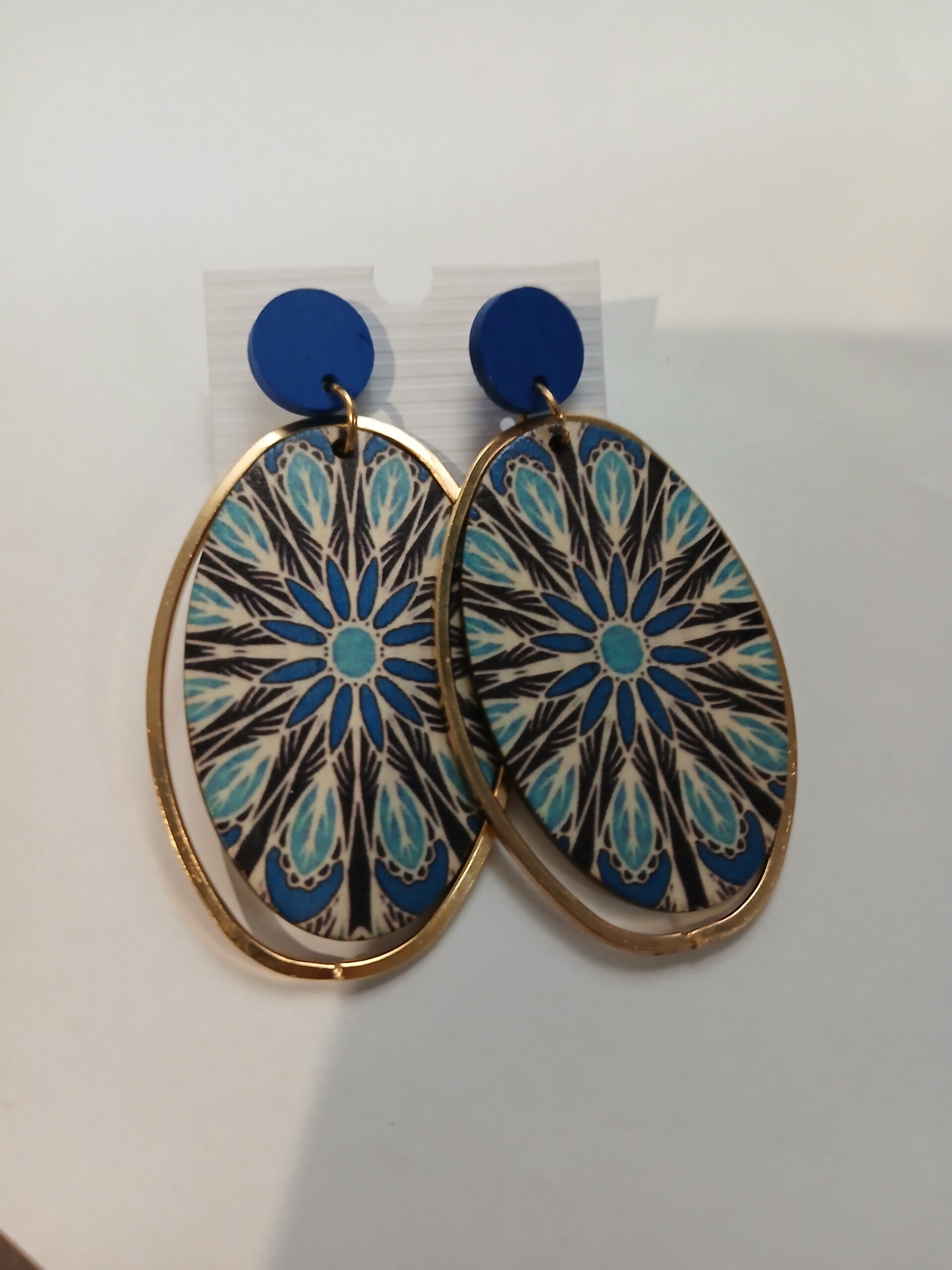 Boucles d'oreilles en bois