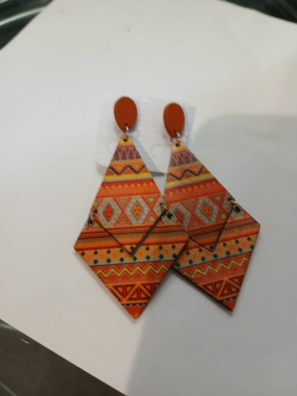 Boucles d'oreilles en bois