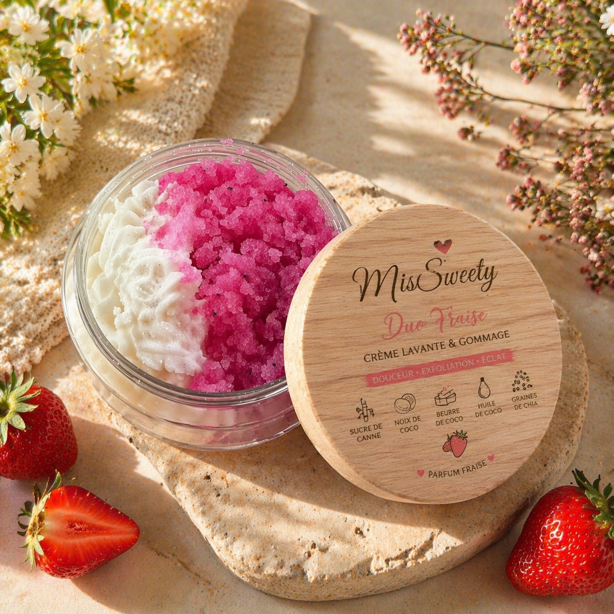 Duo Fraise – Crème Lavante & Gommage