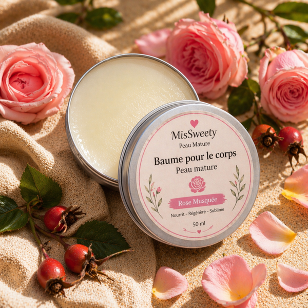 Baume Corps Peau Mature – Rose Anglaise