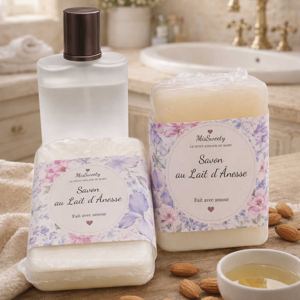 DOUCEUR Lait d’Ânesse Savon artisanal – Haute Tolérance