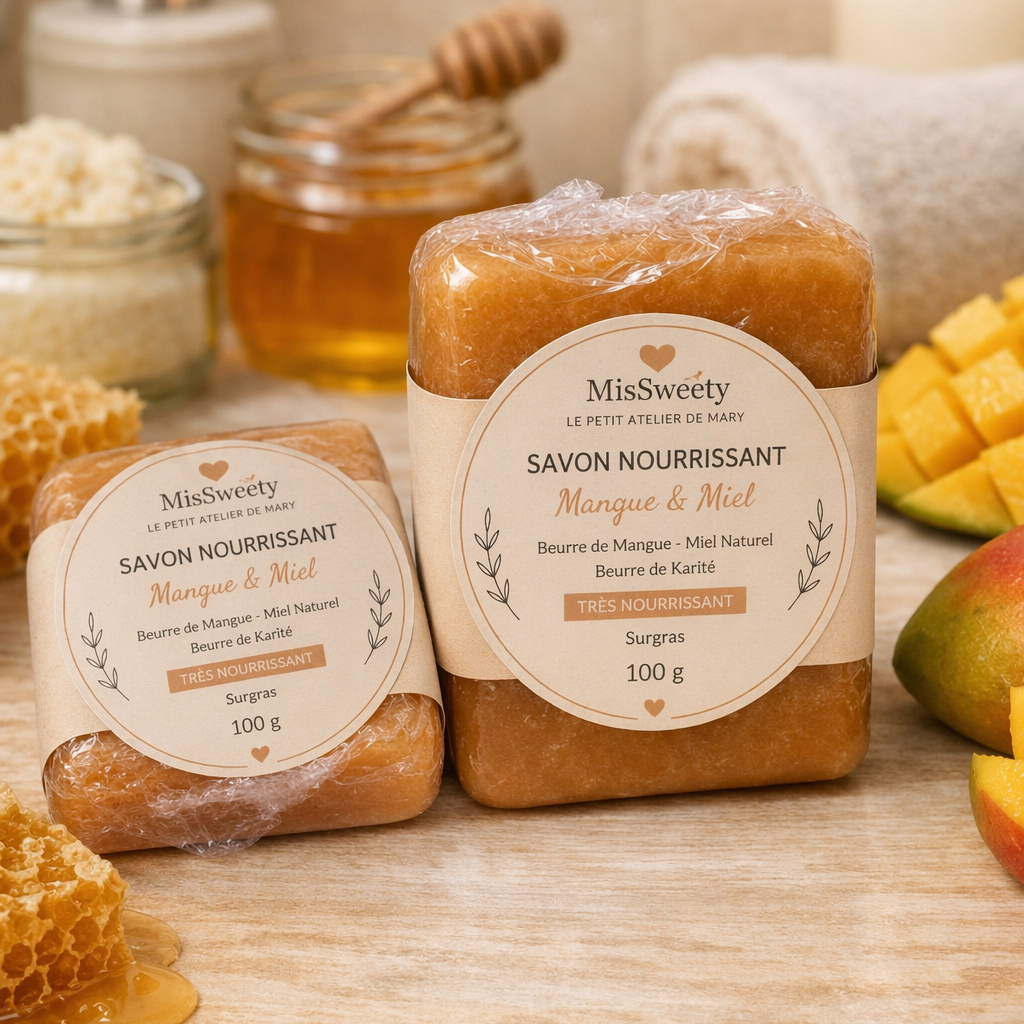 DOUCEUR Miel & Abricot Savon artisanal – Nourrissant & Éclat