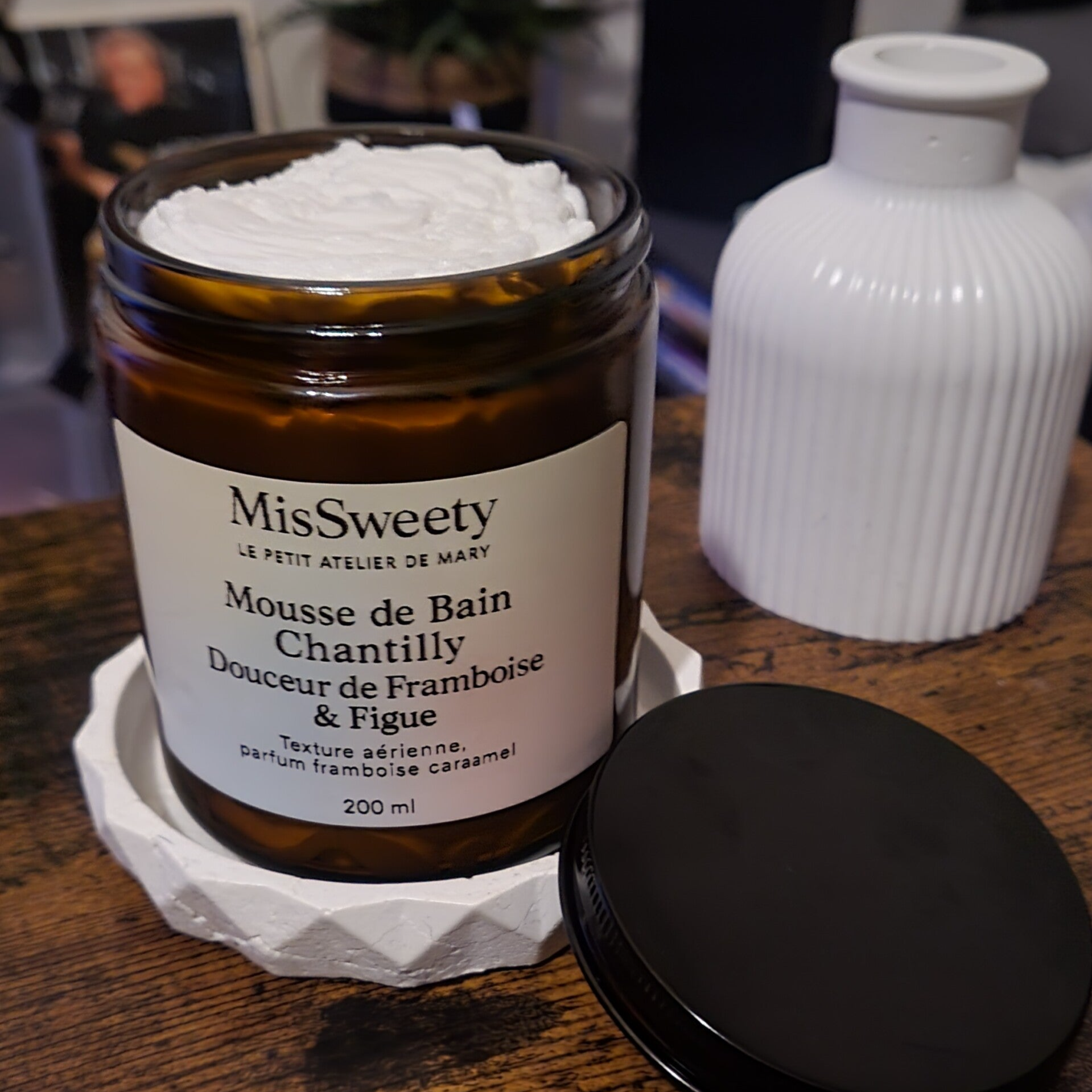 🌸 Mousse de Bain Chantilly "Douceur de Framboise & Figue" 250g