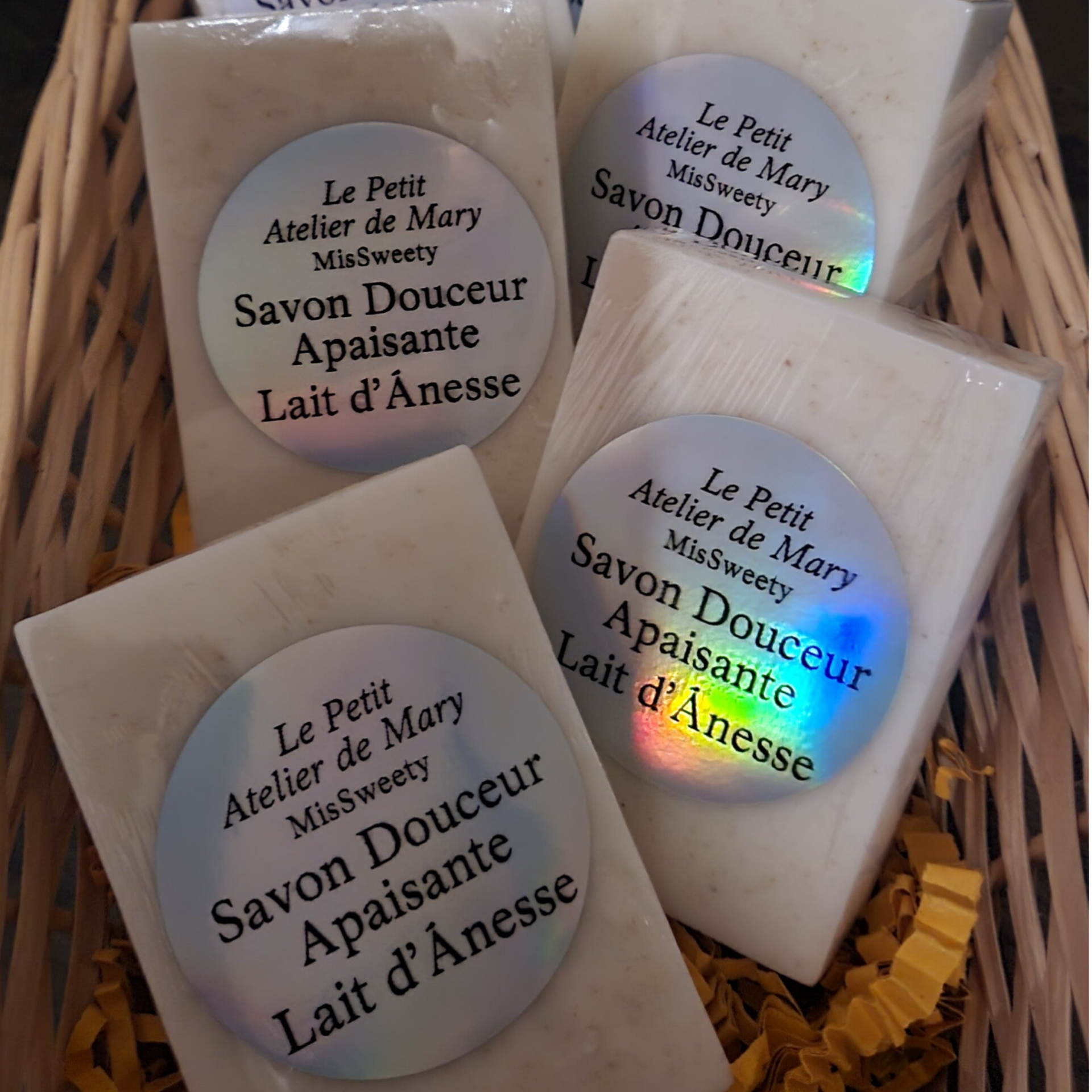 🌿 Savon Douceur Apaisante – Lait d’Ânesse