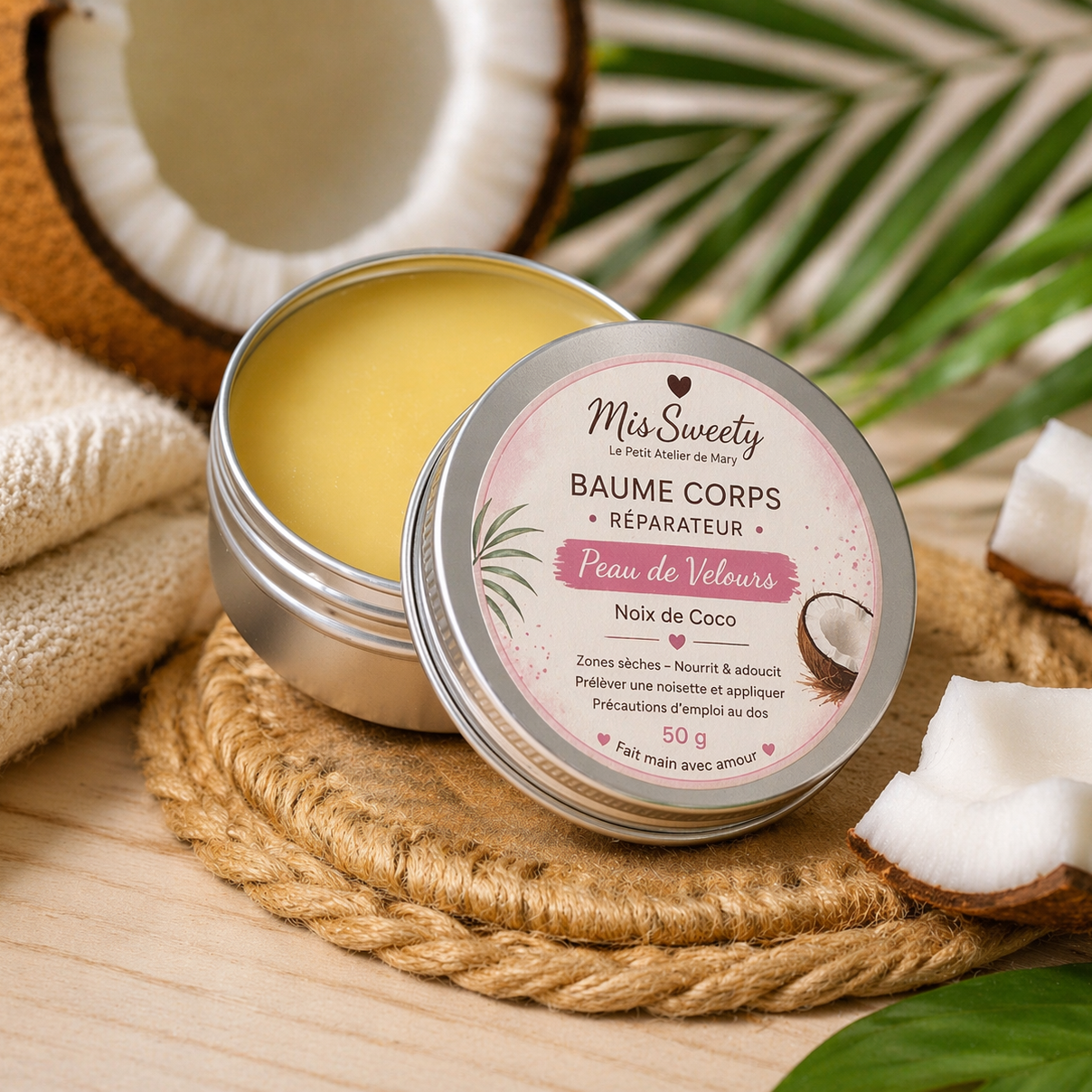 Baume Corps Nourrissant – Noix de Coco