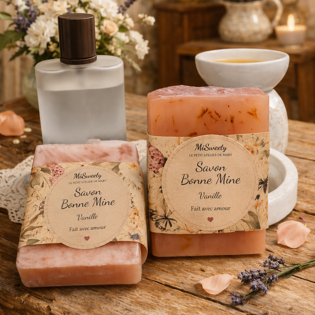 DOUCEUR Bonne Mine Savon artisanal – Éclat & Glow