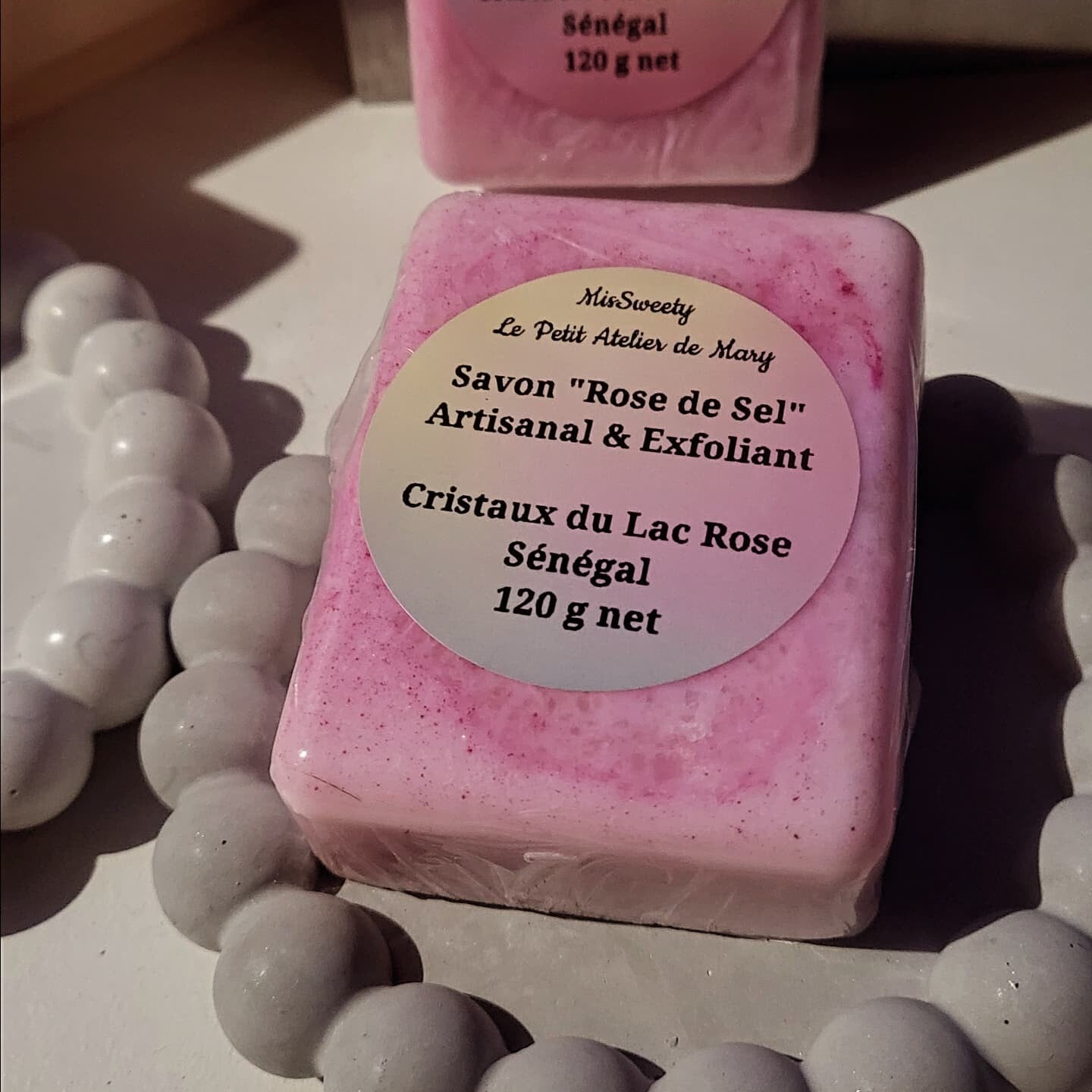 🧼 Savon Rose de Sel – Rivière du Sénégal  MisSweety – Le Petit Atelier de Mary