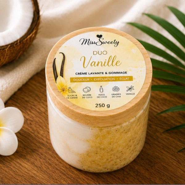 Duo de Vanille – Crème Lavante & Gommage