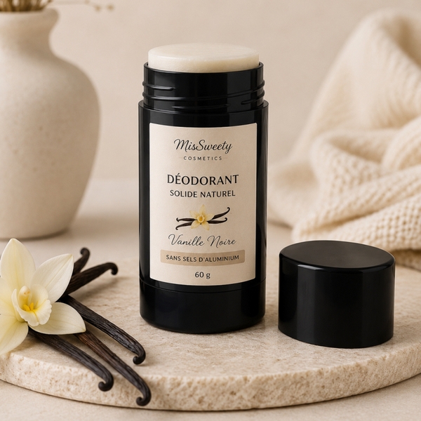 Déodorant solide naturel – Vanille Noire – 60 g