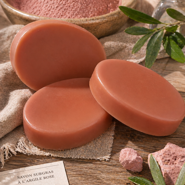 Savon Surgras à l’Argile Rose Huile d’Argan & Acide Hyaluronique