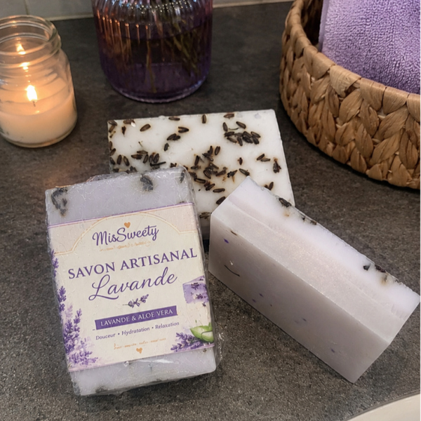 Savon Artisanal Lavande & Aloe Vera